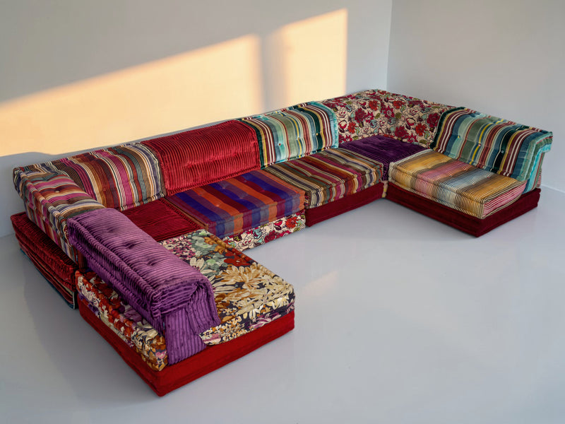 Mah Jong Modular Sofa by Kenzo Takada & Missoni for Roche Bobois, Set of 18